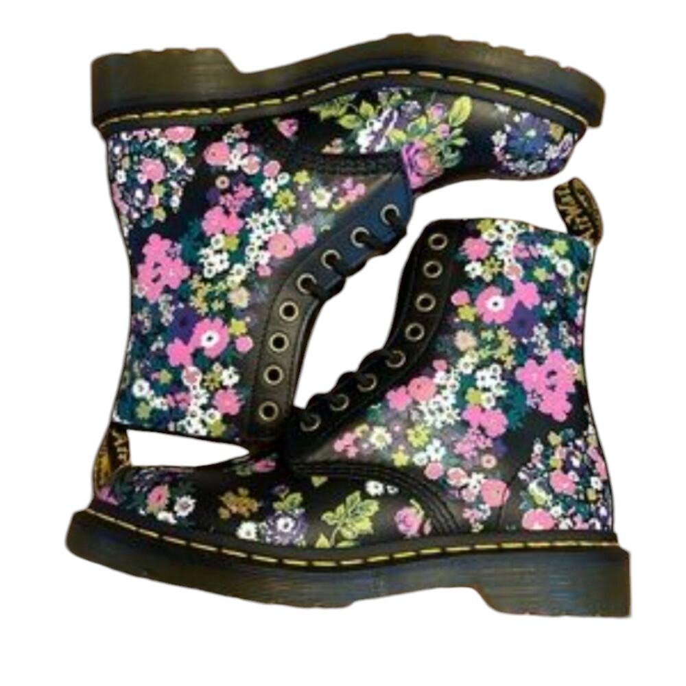 DR MARTENS 1460 PASCAL BOOTS UK 5 EU 38 US 7‎ VINTAGE FLORAL DOCS New! - Picture 2 of 16